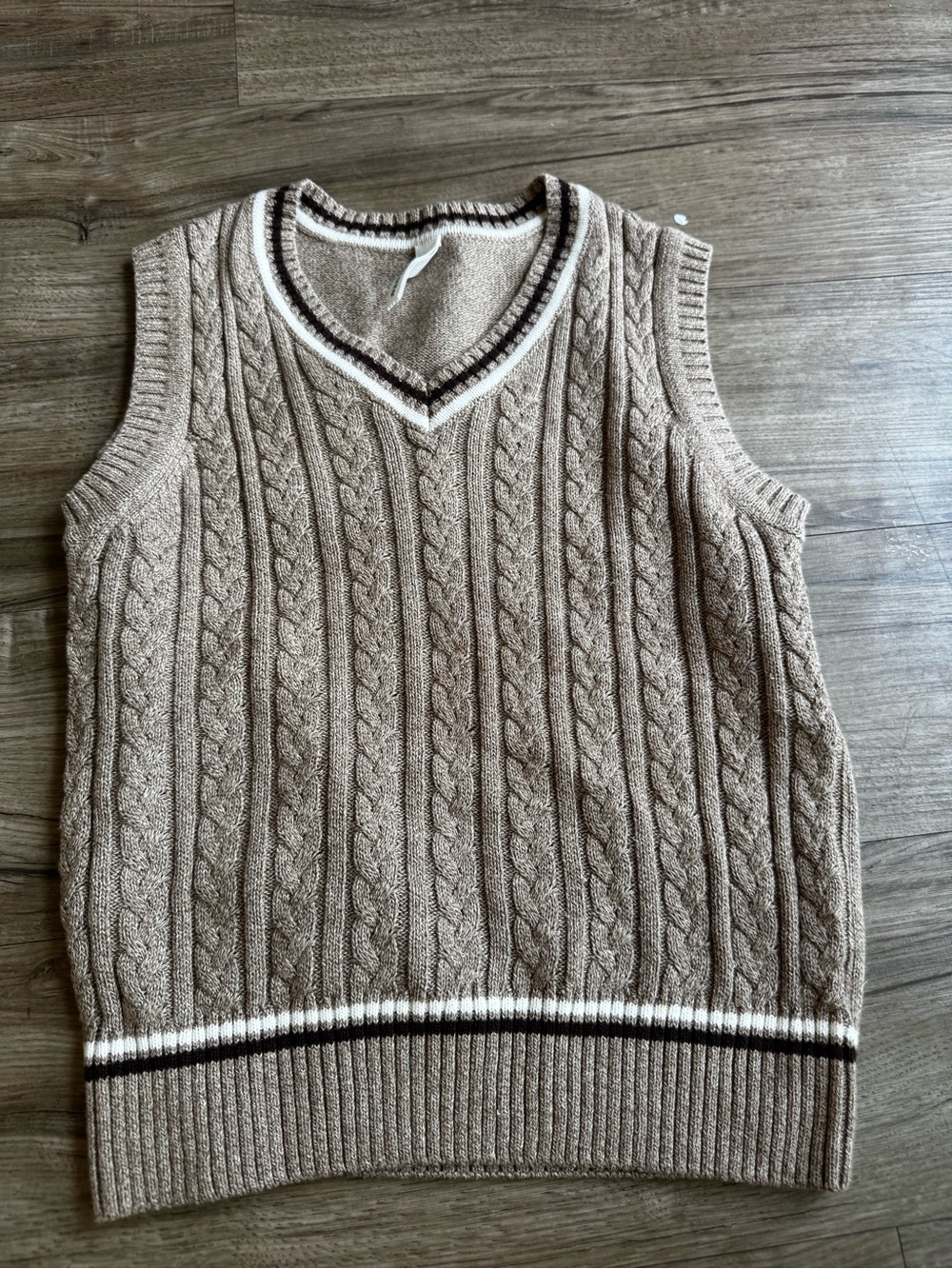 Boboyoyo boys sweater vest cream cotton size M